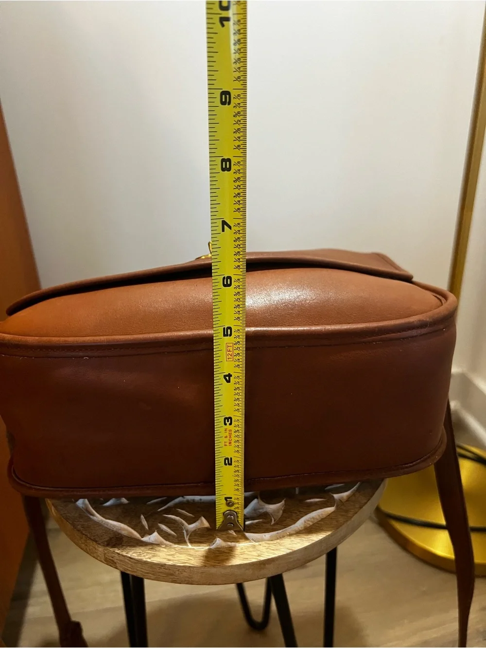 Vintage Coach City Bag Classic Brown Leather Crossbody Bag # 9790 - Picture 11 of 14